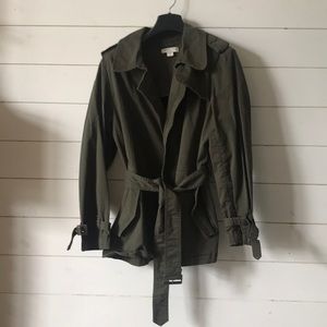 Coldwater Creek Classic Jacket Army Green